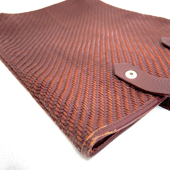 Hermés Ahmedebad Woven Leather Tote in Burnt Sienna 🍁 - Picture 14 of 14